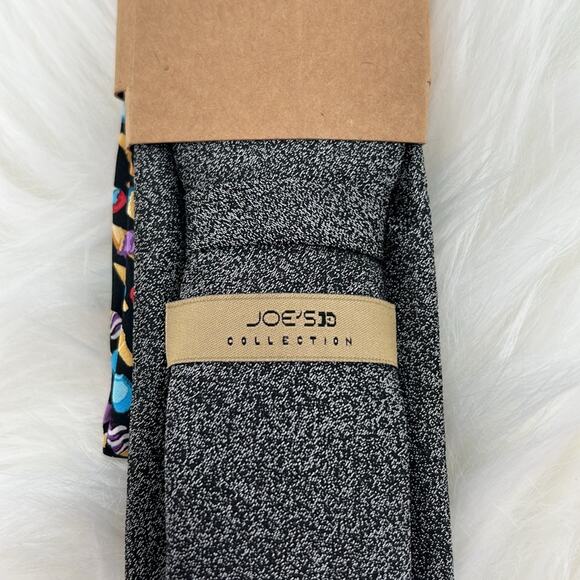 Joe's Collection Tie & Pocket Square Set - Gray Heather/Ice Cream Cones - NWT - Picture 5 of 6